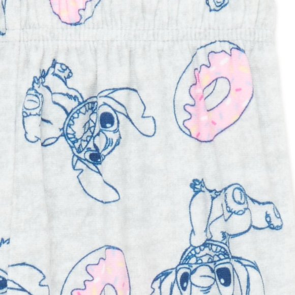 NWT Disney Stitch Girls Long Sleeve Pajama 2 piece Set - Picture 2 of 3